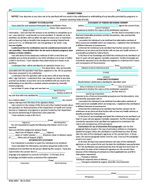 Dma 3059 Ia PDF Sterlization Consent Form Info Dhhs State Nc