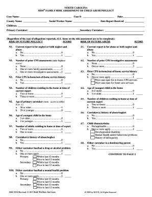 Nc Cps Safety Assessment Form