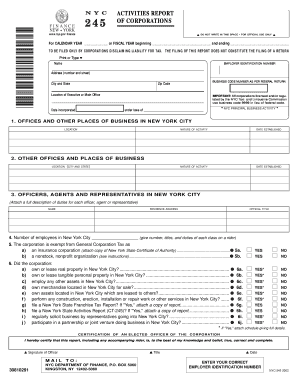 Nyc 245  Form