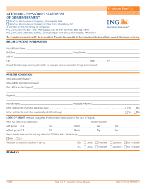 Attending Physician Statement Template  Form