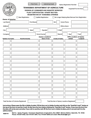 Apiary Registration Tn  Form