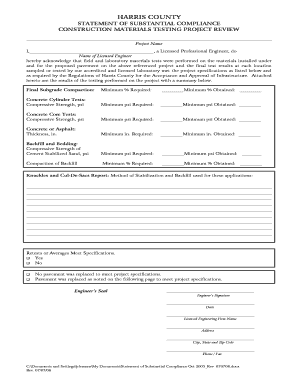 Statement of Substantial Compliance Harris County Public Hcpid  Form