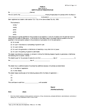 Form B Rule 5 1