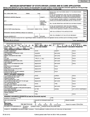  Driver License Application Form 2012