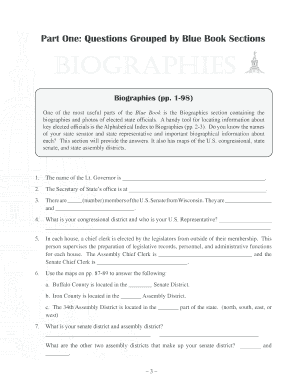 Wisconsin Blue Book Study Guide Answers Form