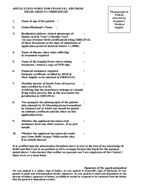 Arogya Nidhi Form