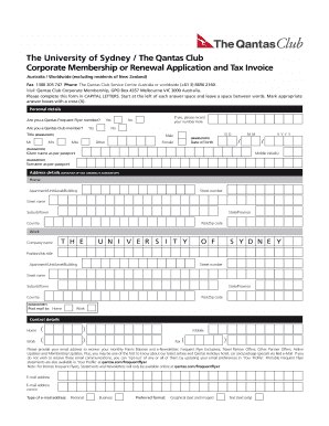 University of Sydney Application Form