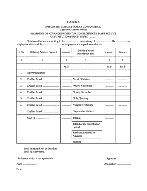 Esic Form 5a PDF