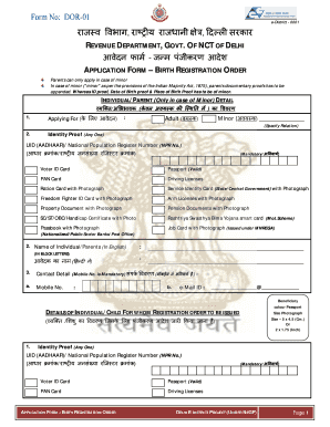 Birth Certificate Correction Form