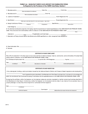 Asme P4 Form