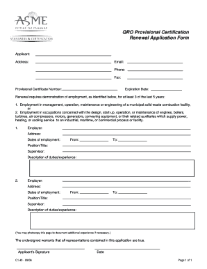 Asme Qro  Form