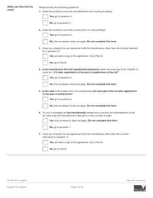 Duties Form 4a