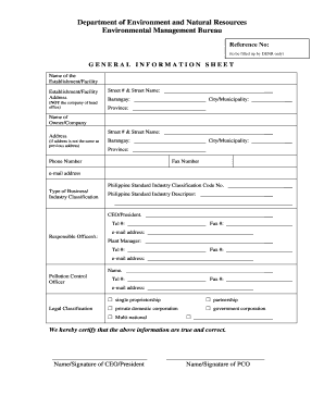 Denr Smr Form