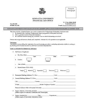 Kenyatta University Admission Letters  Form