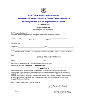 Ola Undertaking Form