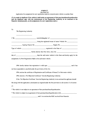 Form 27 PDF Download