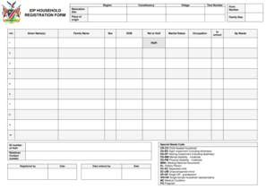 Household Registration Form