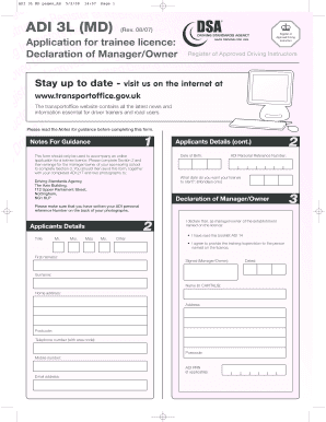 Adi 3l Form