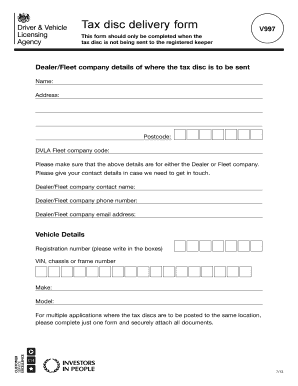 V997  Form