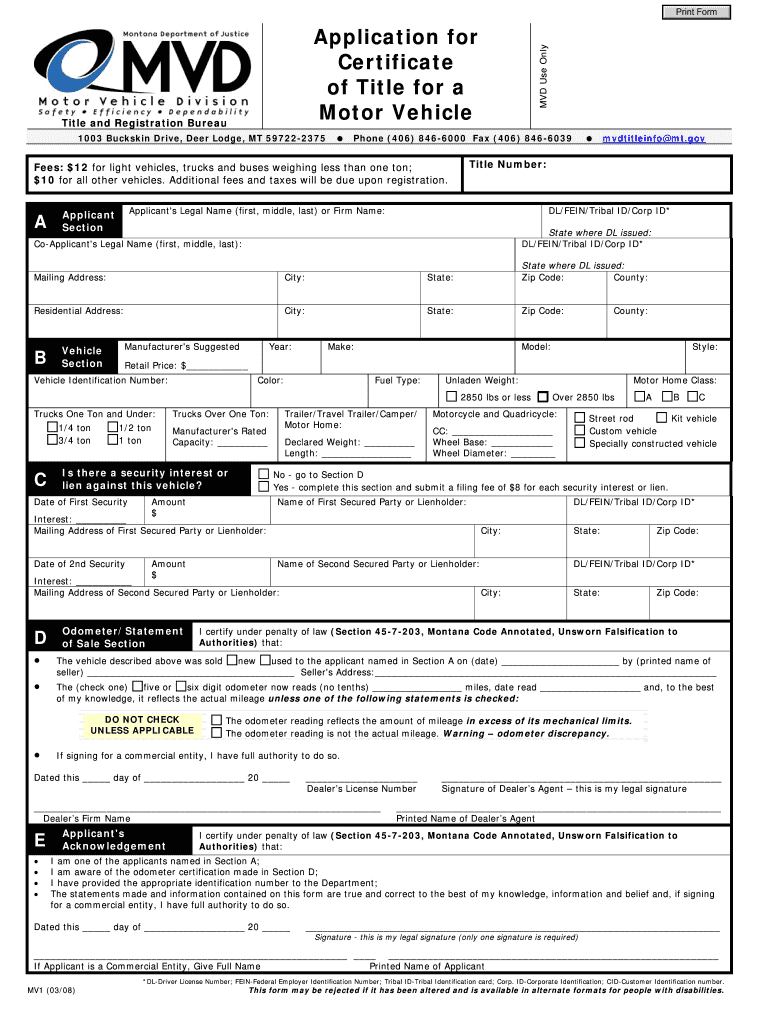  Mtgovdmv Mv1 2008