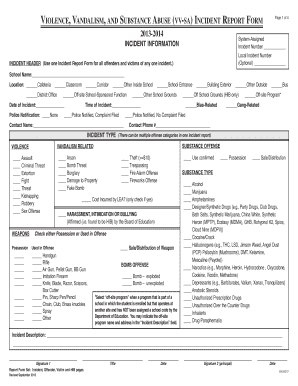 Incident Report Form Sa