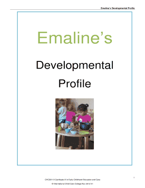 Developmental Profile PDF  Form