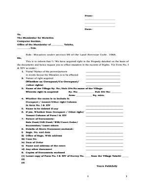 Mutation Application Form Download