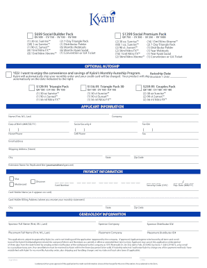 Distributor Application Dream Team Kyani  Form