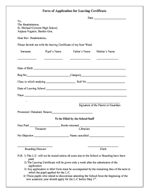 Rahivasi Certificate  Form