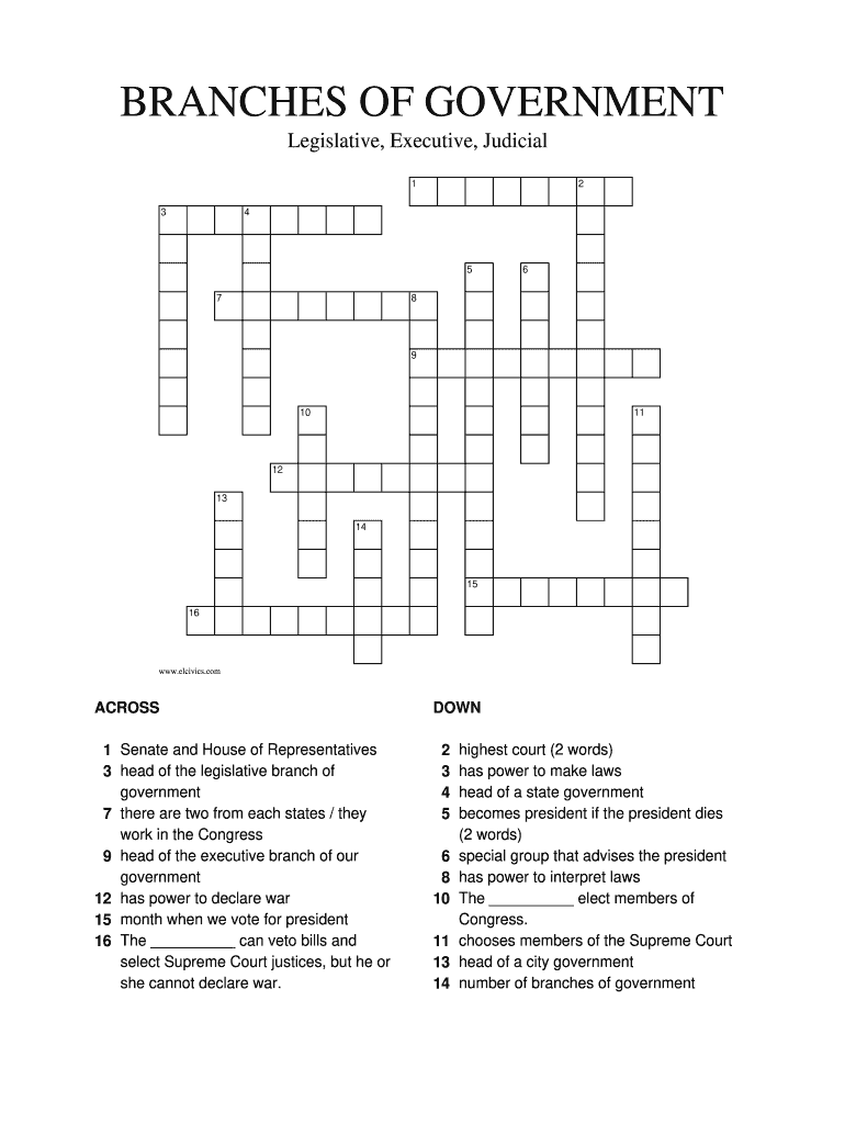 Crossword Puzzle Online  Form