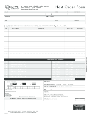 Signature Homestyles  Form