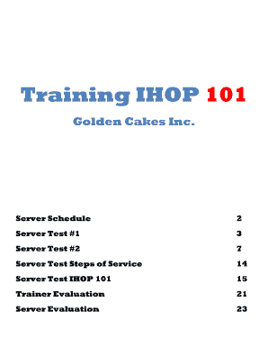 Ihop Training Videos  Form