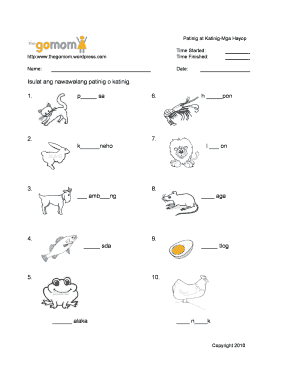 Patinig at Katinig PDF  Form