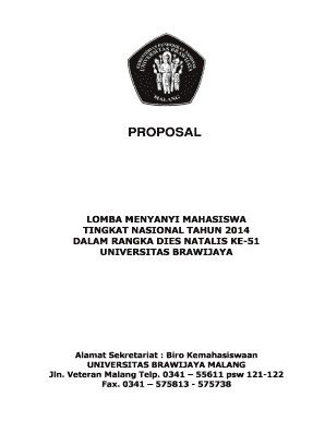 Proposal Lomba Menyanyi DOC  Form