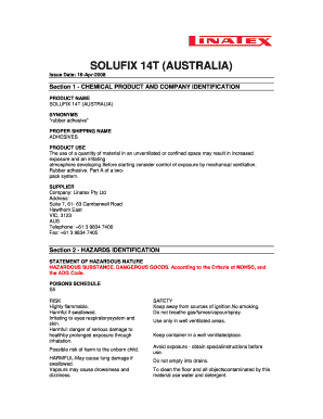 Solufix 14t  Form