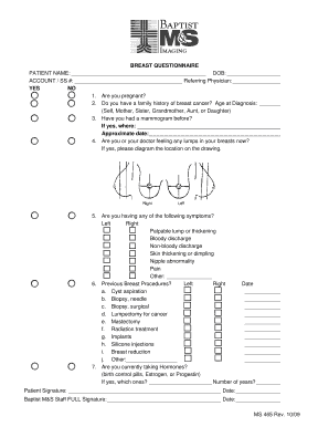 Baptist M S Imaging Forms