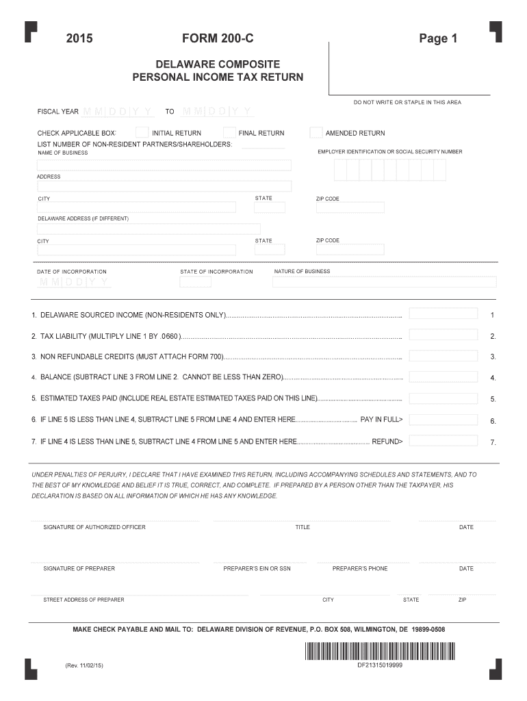 Get and Sign Form 200c 2015