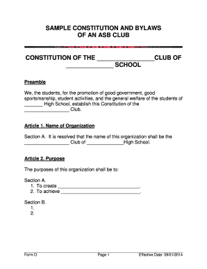 Private School Constitution PDF  Form