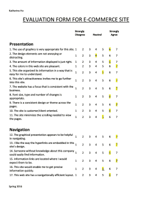 Katherine Ho EVALUATION FORM for E COMMERCE BSITEb