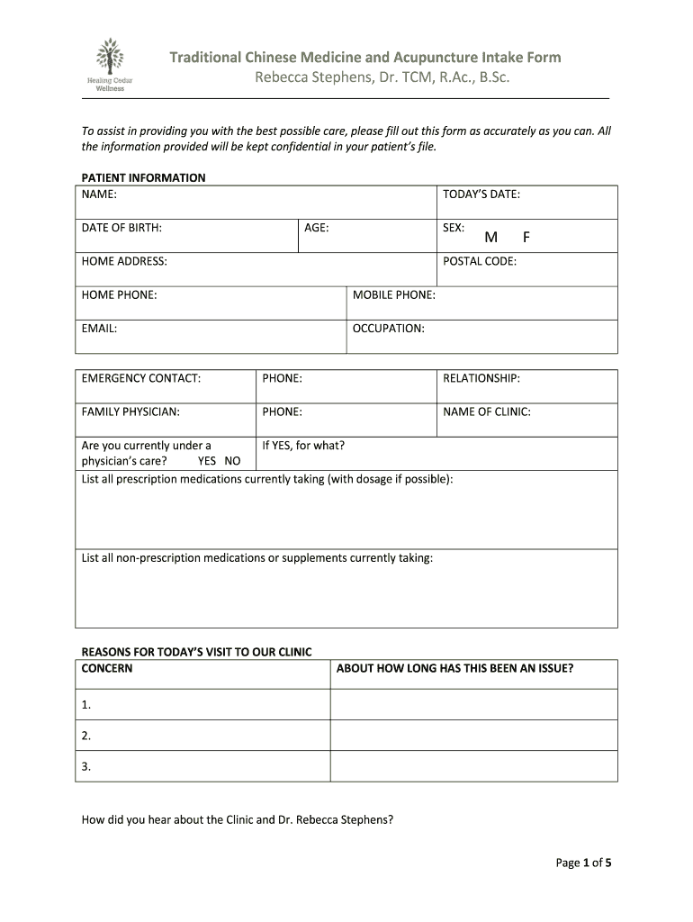 PDF on Electro Acupuncture  Form