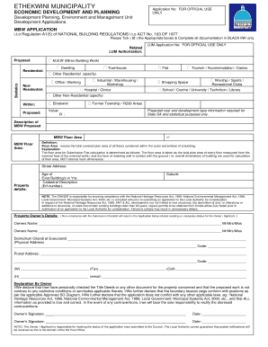Ekurhuleni Municipality Proof of Residence PDF  Form