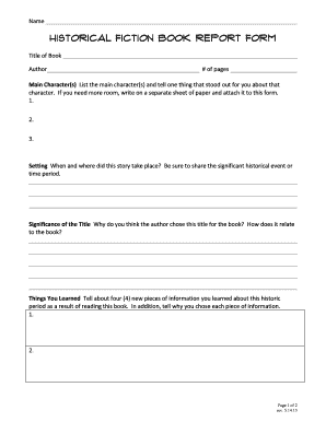 HR Book Report Form Resurrection Elementary School Rescatholicschool