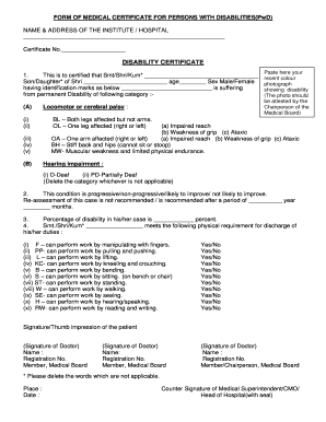 Disability Bcertificateb Ramdut Ramdut  Form