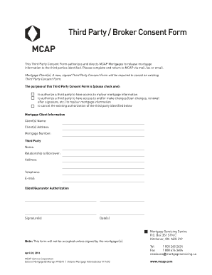 Third Party Consent Form Template