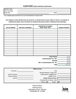 Flexsave Claim Form