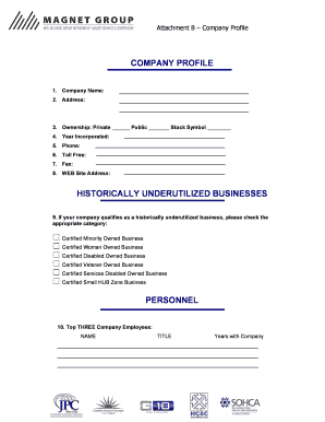 Company Profile Form