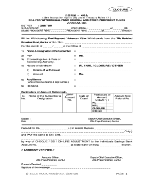 Form 40a