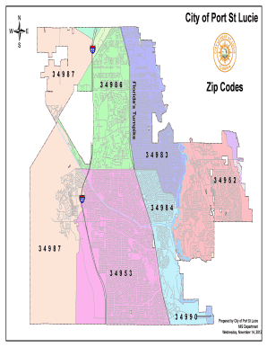 St Lucie County Zip Code Map  Form