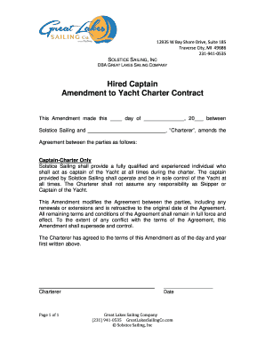 Yacht Crew Contract Sample  Form