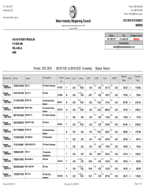 Mibco Calendar  Form